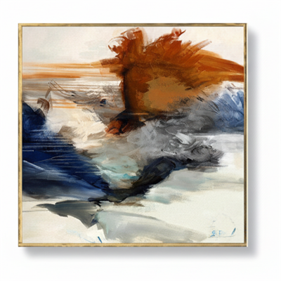 Soyut Dinamik Dokulu Dekoratif Tablo