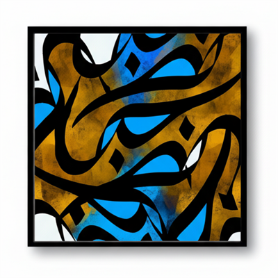 Dekorart Hat Sanatı Modern Kanvas Tablo Soyut