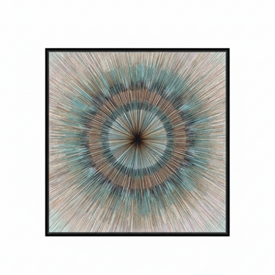 Dekorart Işık Hüzmesi Cam Baskı Tablo Soyut