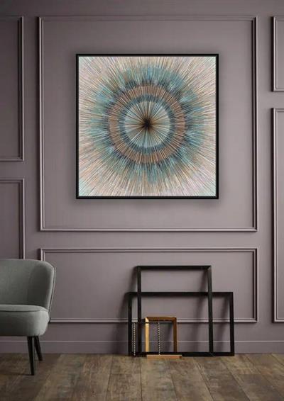 Dekorart Işık Hüzmesi Cam Baskı Tablo Soyut