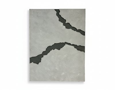 Modern Sanat Beton Efektli 3 Boyutlu Kanvas Gri