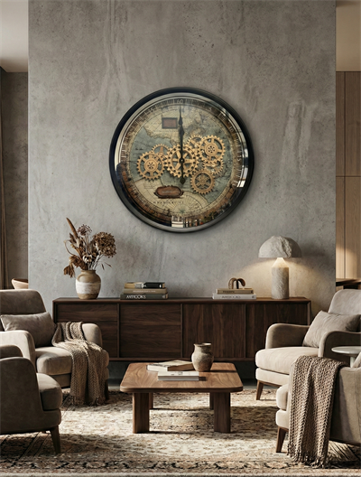  Eski Dünya Haritalı Duvar Saati