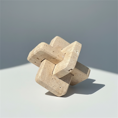 Traverten Düğüm Dekoratif Obje