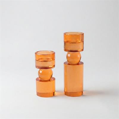 Turuncu Cam Mumluk Seti