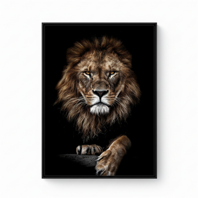 Vahşi Yaşam Aslan Tablosu