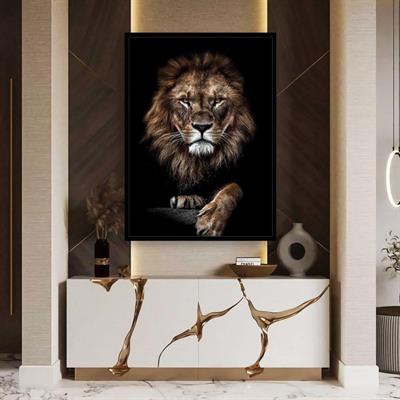 Vahşi Yaşam Aslan Tablosu