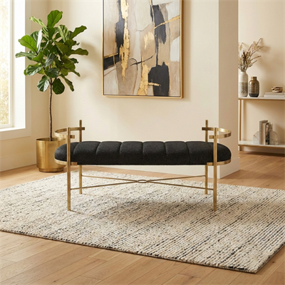 Verona Siyah Puf Bench