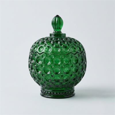 Yeşil Cam Kapaklı Kase