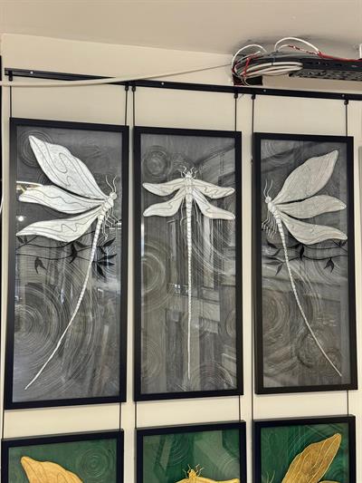 Yusufçuk 3lü Cam Baskı  Tablo 