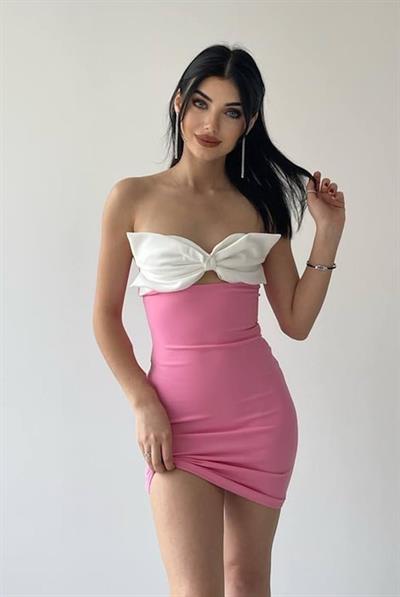 Fiyonklu Barbie elbise