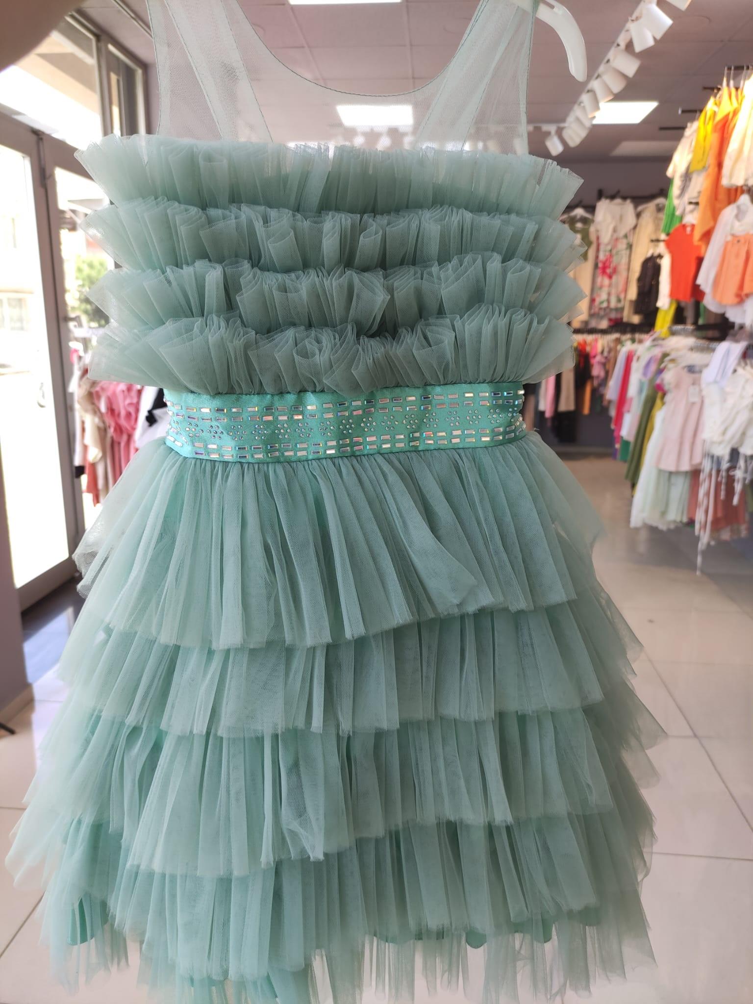KAT KAT BELİ SATEN TAŞLI ÇOCUK ABİYESİ