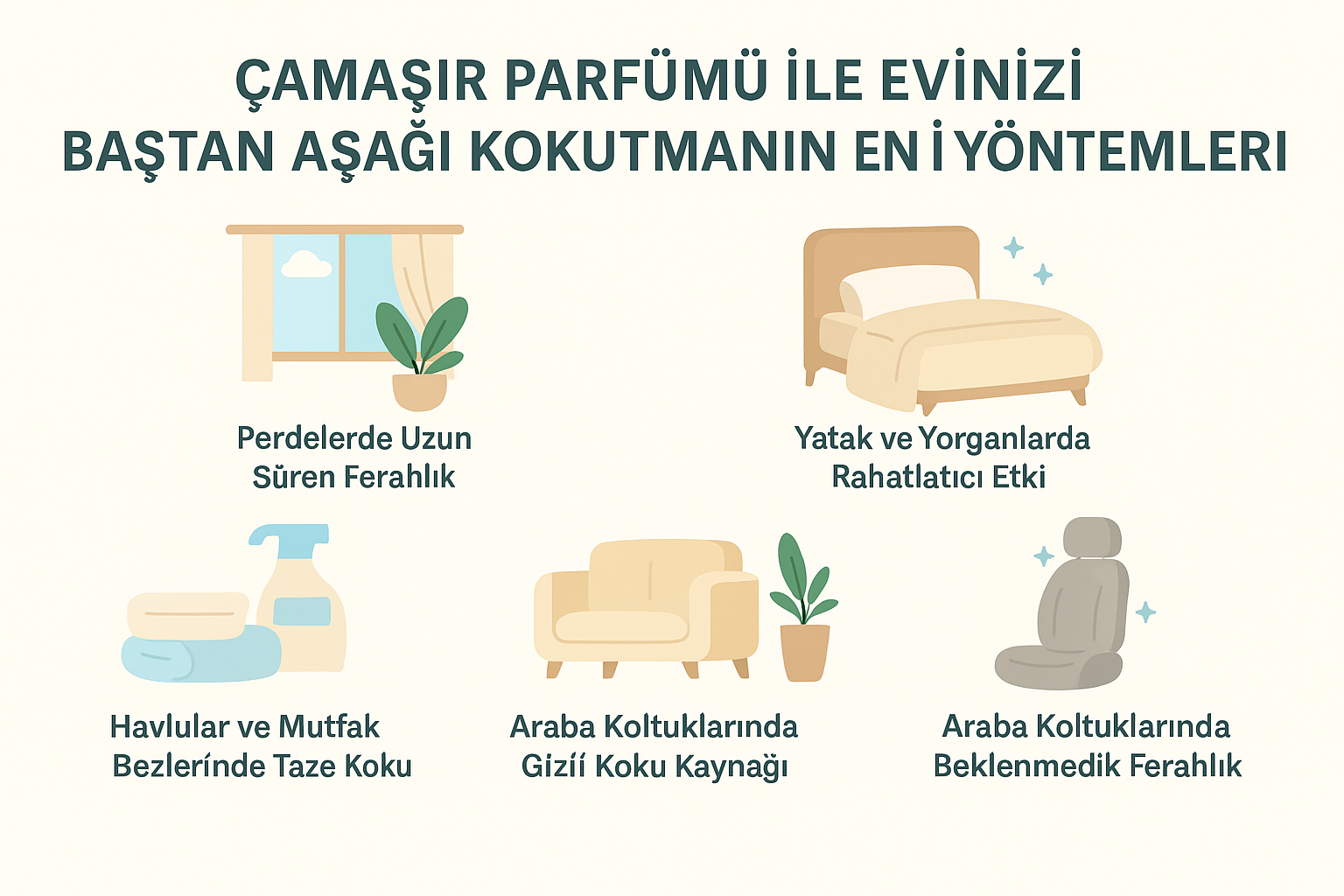 Çamaşır Parfümü ile Evinizi Baştan Aşağı Kokutmanın En İyi Yöntemleri