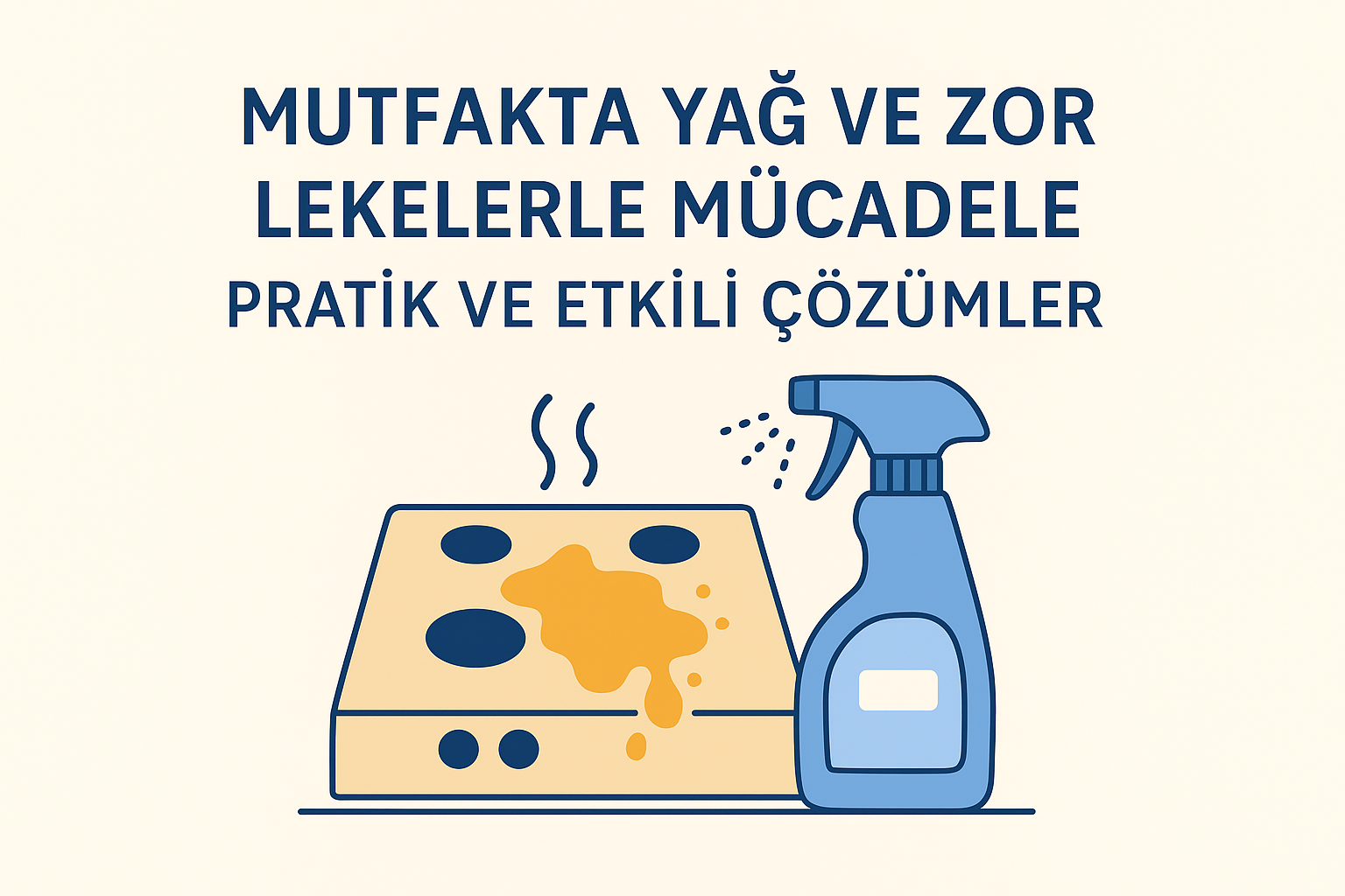 Mutfakta Yağ ve Zor Lekelerle Mücadele: Pratik ve Etkili Çözümler