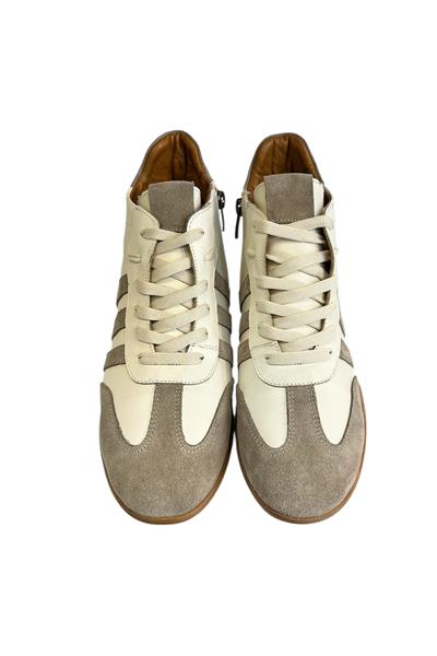 Bej Hakiki  Deri Comfort Taban Bilek Boy Sneaker