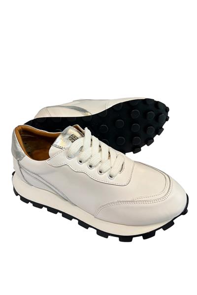 Beyaz Hakiki Deri Comfort Taban Sneaker