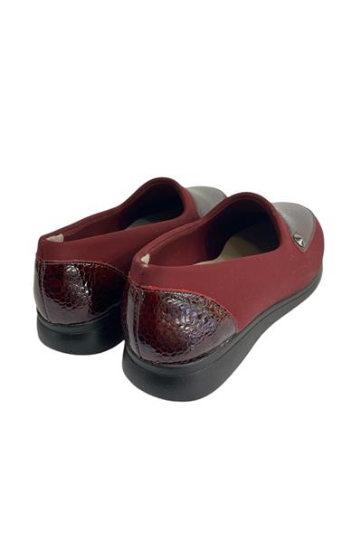 Bordo Hakiki Deri Comfort Taban Günlük Ayakkabı