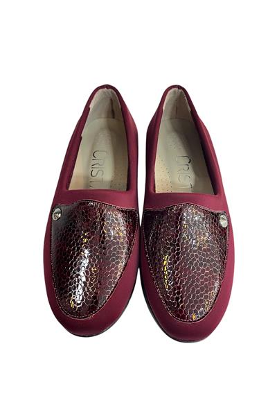 Bordo Hakiki Deri Comfort Taban Günlük Ayakkabı