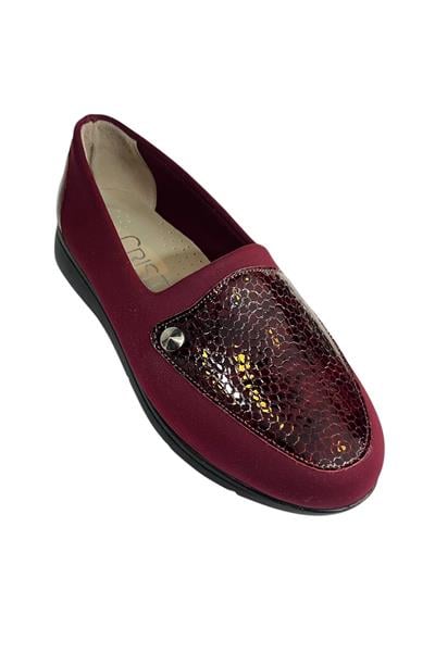 Bordo Hakiki Deri Comfort Taban Günlük Ayakkabı