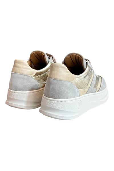 Gold Hakiki Deri Süet  Comfort Taban Bağcıklı Sneaker