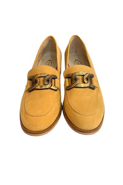 Hardal Hakiki Nubuk Deri Toka Detay Loafer