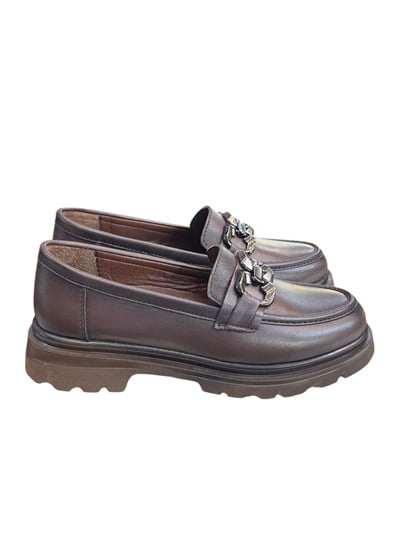 Kahve  Hakiki Deri  Comfort Taban  Toka  Detay Loafer