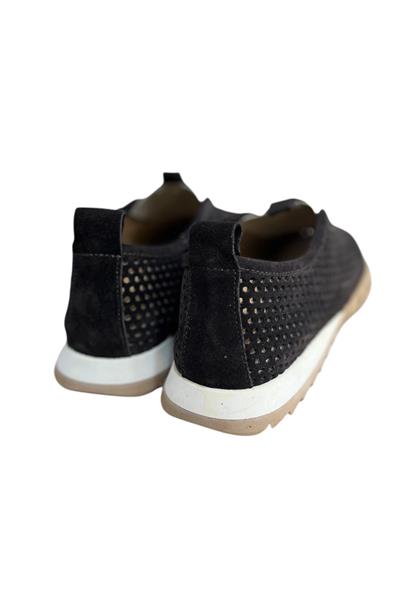 Kahve Hakiki Deri Süet Toka Detay Comfort Taban Spor Loafer