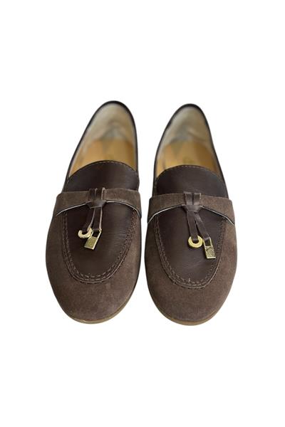 Kahve Hakiki Süet Deri Loafer