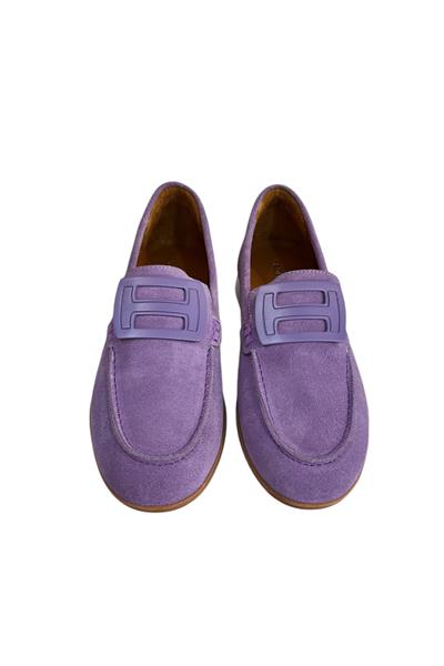 Lila Hakiki Süet Deri Toka Detay Comfort Günlük Ayakkabı