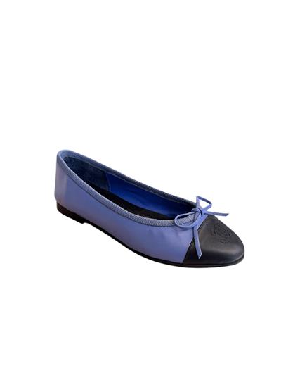 Mavi Hakiki Deri  Siyah Burun  Babet