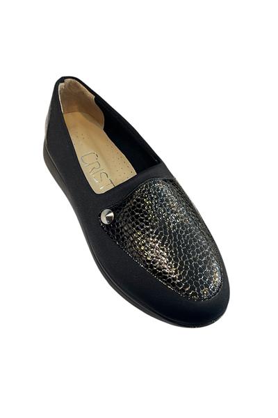 Siyah Hakiki Deri Comfort Taban Günlük Ayakkabı