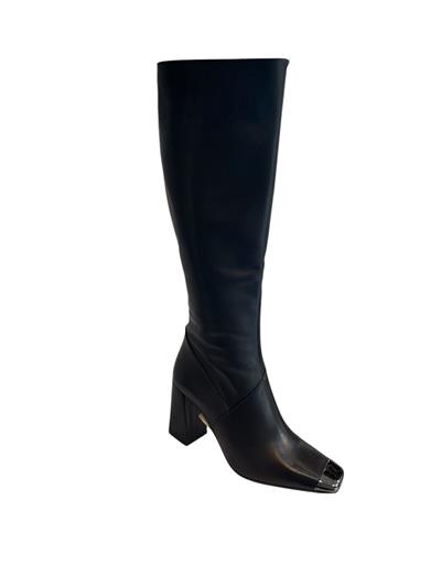 Siyah Hakiki  Deri Topuklu Çizme