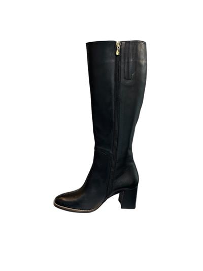 Siyah Hakiki  Deri Topuklu Çizme