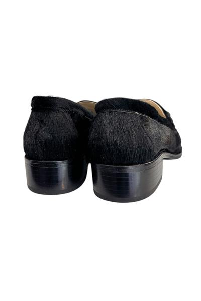 Siyah Hakiki Tay Deri Toka Detay Loafer