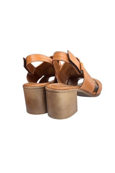 Taba Hakiki Deri Hafif Ve Comfort Taban Yazlık Topuklu Ayakkabı