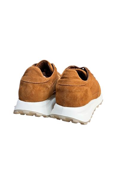 Taba Hakiki Deri Süet Bağcıklı Comfort Sneaker