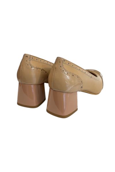 Ten Hakiki Deri  Topuklu Ayakkabı