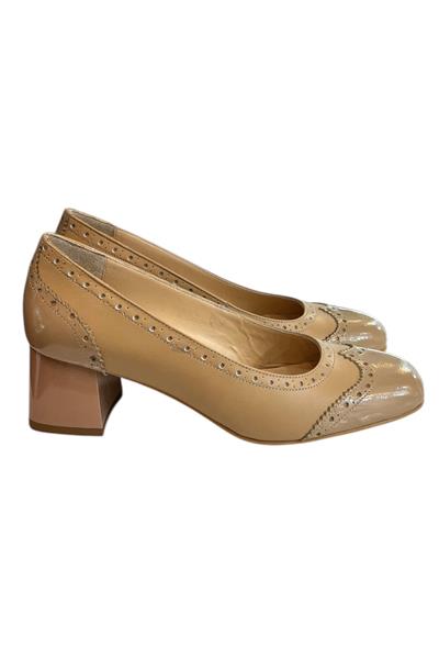 Ten Hakiki Deri  Topuklu Ayakkabı