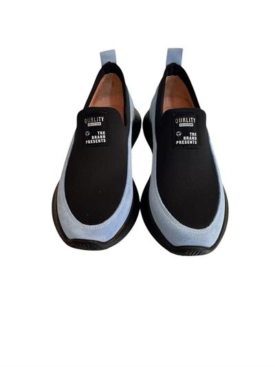 Turkuaz Süet Hakiki Deri Strech Yüzlü Comfort Sneaker