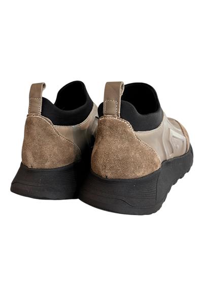 Vizon Hakiki Deri Comfort Taban Sneaker