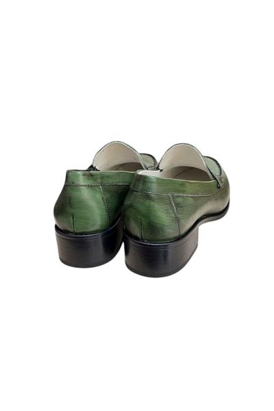Yeşil Hakiki Deri Loafer