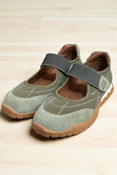 Yeşil Hakiki Deri Süet Detaylı Su Geçirmez Kumaş Comfort Sportif Ayakkabı