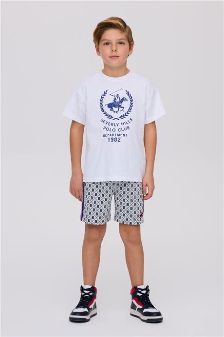 Beverly Hills Polo Club Erkek Çocuk Beyaz TshirtBeverly Hills Polo Club Erkek Çocuk Beyaz Tshirt