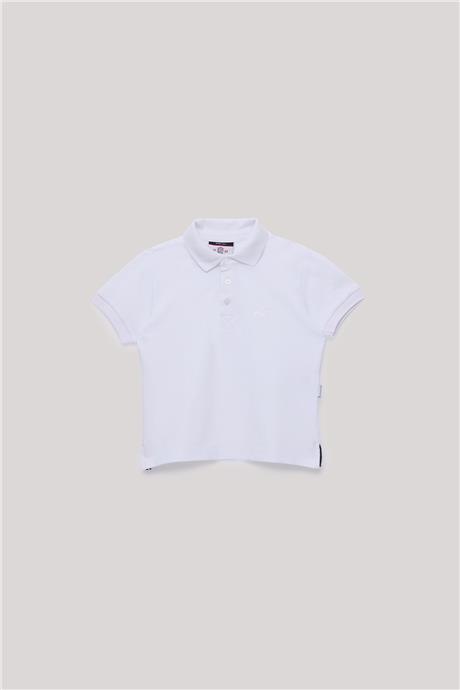 Beverly Hills Polo Club Erkek Çocuk Beyaz T-Shirt
