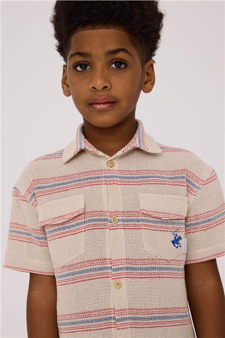 Beverly Hills Polo Club Boy Striped ShirtBeverly Hills Polo Club Boy Striped Shirt