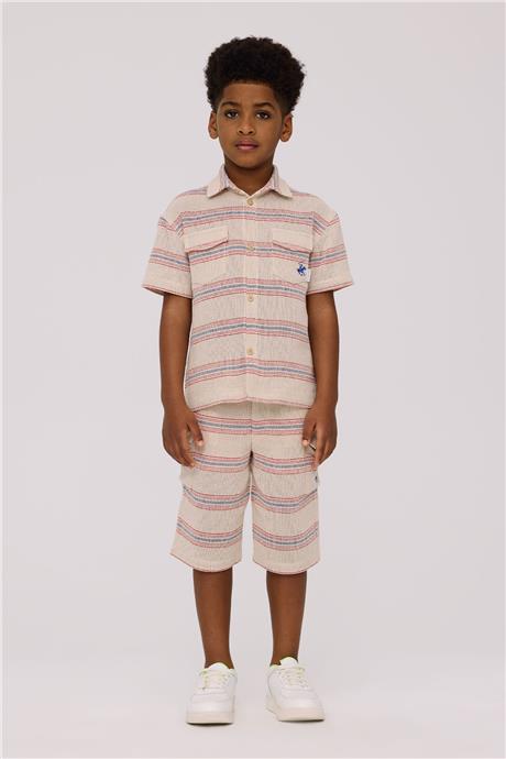 Beverly Hills Polo Club Boy Striped ShirtBeverly Hills Polo Club Boy Striped Shirt