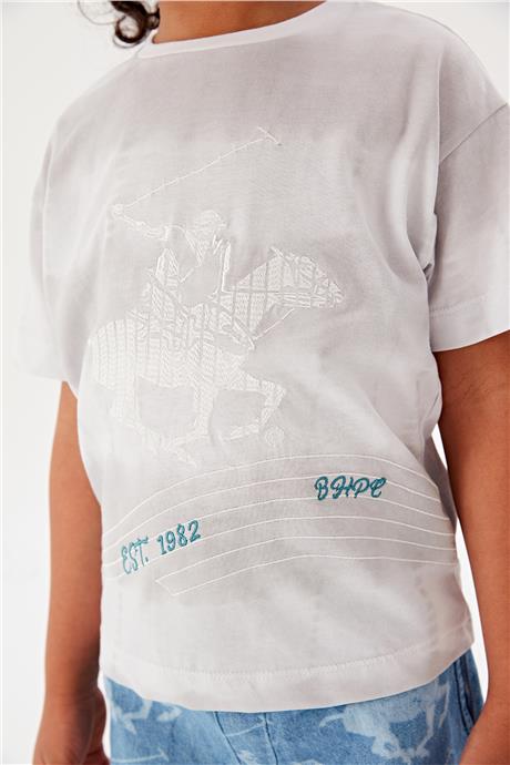 Beverly Hills Polo Club Erkek Çocuk Gri T-Shirt