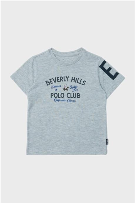 Beverly Hills Polo Club Erkek Çocuk Gri T-Shirt