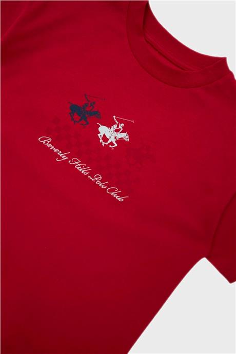 Beverly Hills Polo Club Erkek Çocuk Kırmızı T-Shirt