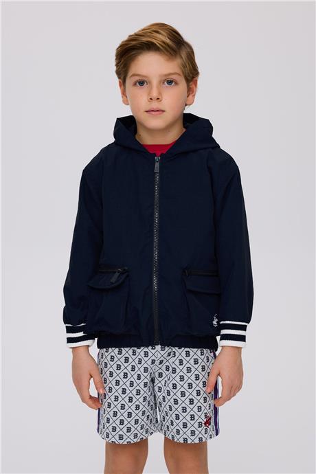 Beverly Hills Polo Club Boy Navy Blue RaincoatBeverly Hills Polo Club Boy Navy Blue Raincoat