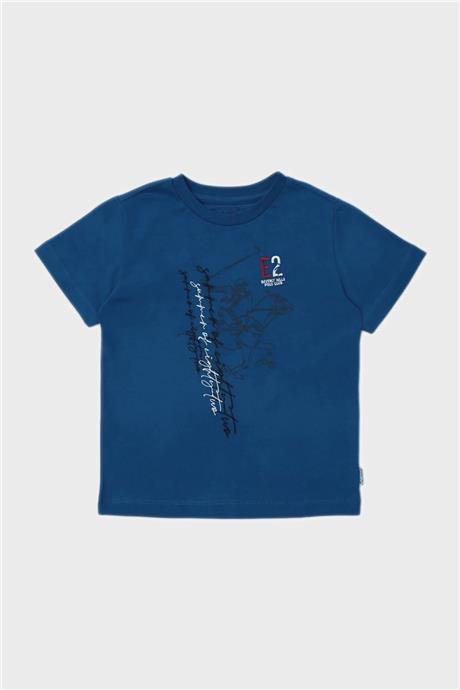 Beverly Hills Polo Club Erkek Çocuk Saks T-Shirt